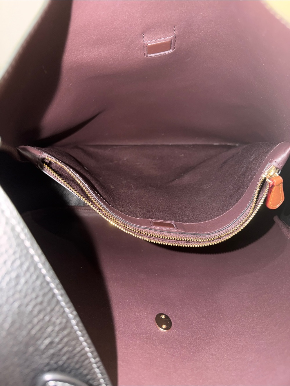 ‼️Coach Large Hadley Black Leather Shoulder Bag - Picture 9 of 12
